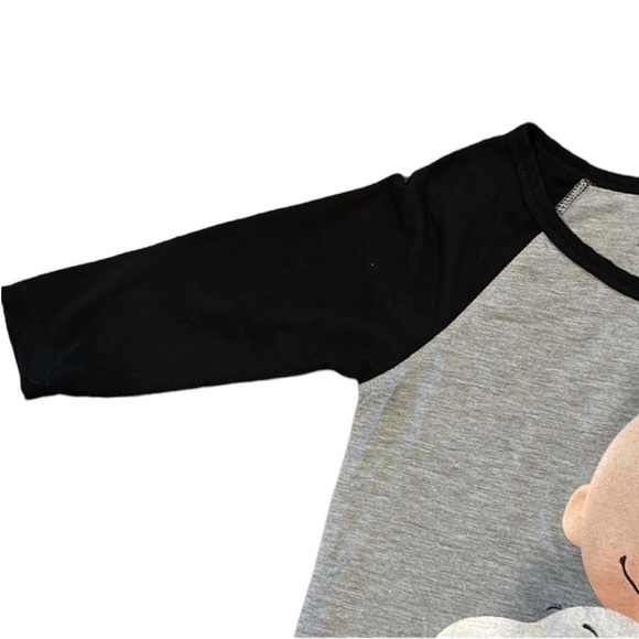(Sold) Charlie Brown & Snoopy Gray BLUE SKY The Peanuts Movie T Shirt Size XS - Picture 7 of 10
